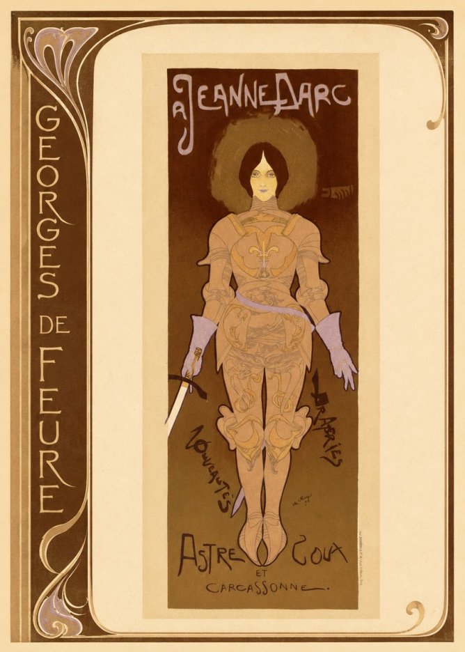 Georges de Feure Jeanne D'arc No2 - Poszter