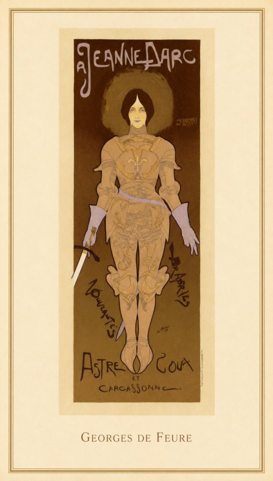 Georges de Feure Jeanne D'arc No4 - Poszter