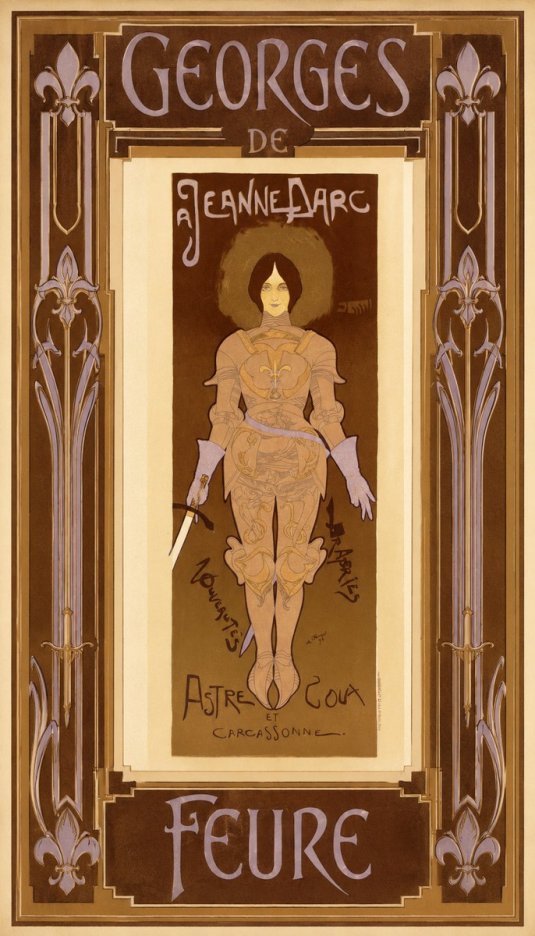 Georges de Feure Jeanne D'arc No5 - Poszter