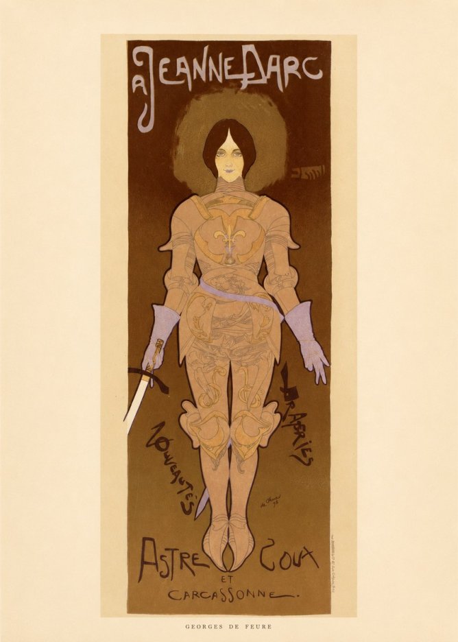 Georges de Feure Jeanne D'arc No6 - Poszter