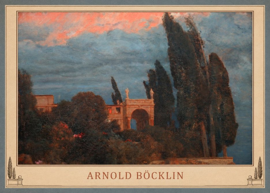 Arnold Böcklin Roman Villa No4 - Poszter