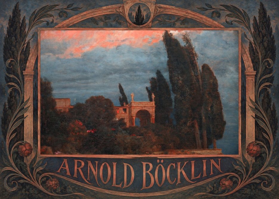 Arnold Böcklin Roman Villa No6 - Poszter