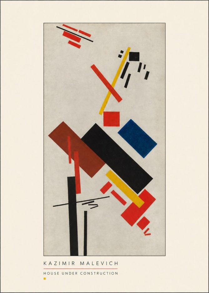Kazimir Malevich House Under Construction No3 - Poszter