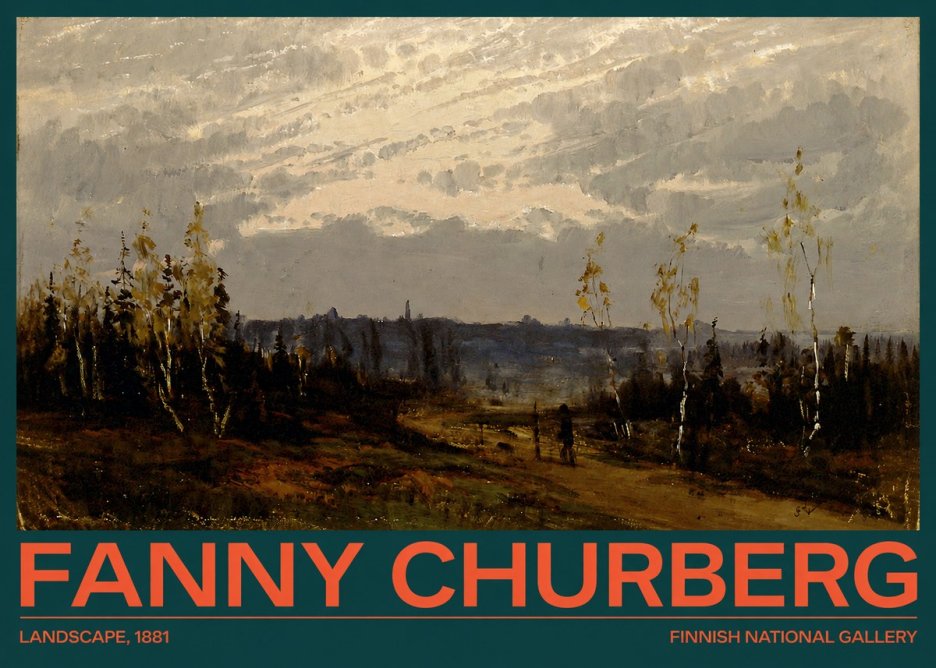 Fanny Churberg Landscape No2 - Poszter