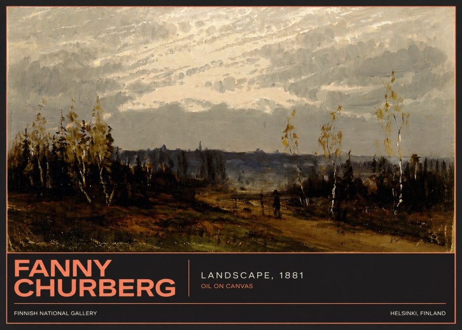 Fanny Churberg Landscape No4 - Poszter