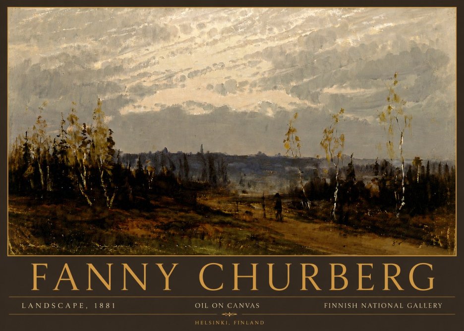 Fanny Churberg Landscape No6 - Poszter