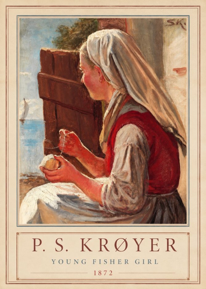 P.S. Krøyer Young Fisher Girl No1 - Poszter