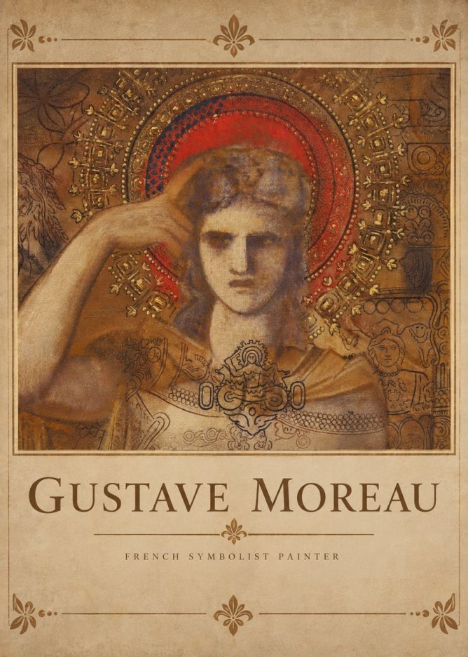 Gustave Moreau L'apparition II No4 - Poszter
