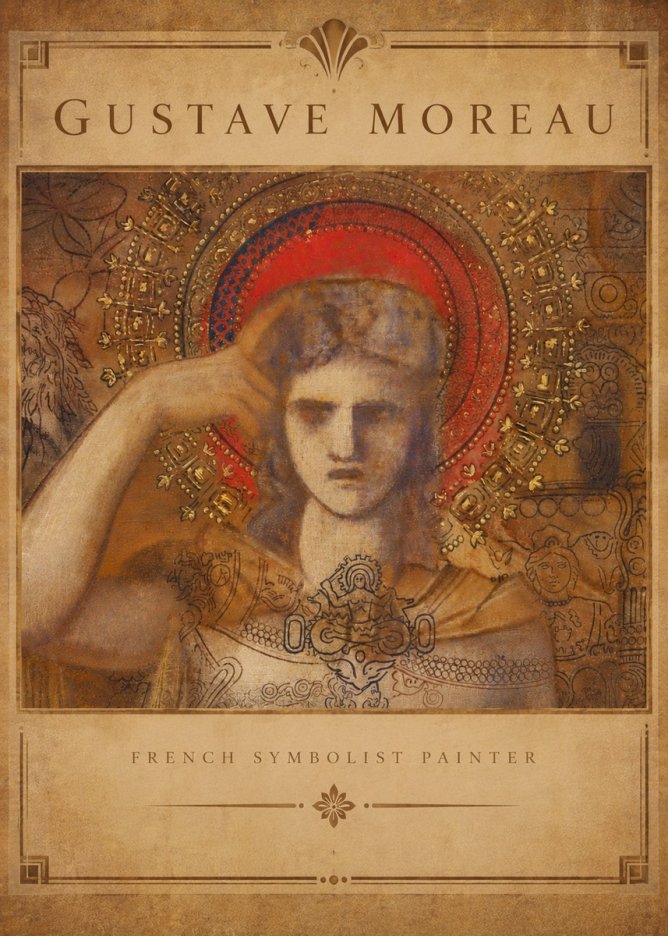 Gustave Moreau L'apparition II No5 - Poszter