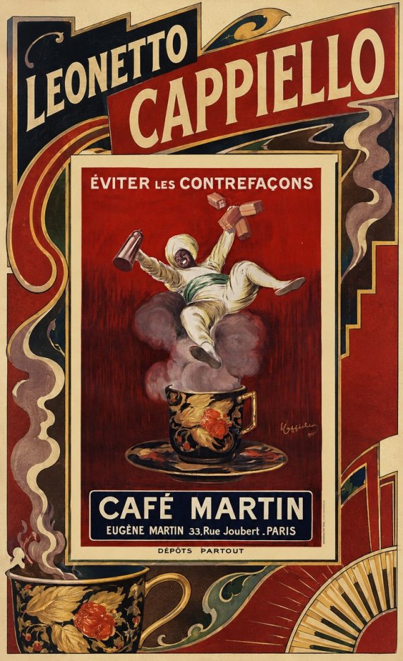 Leonetto Cappiello Café Martin No6 - Poszter