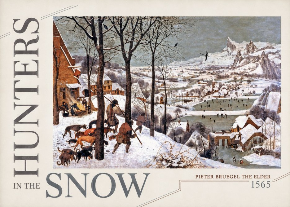 Pieter Bruegel Hunters in the Snow No5 - Poszter
