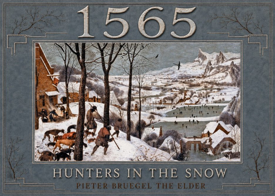 Pieter Bruegel Hunters in the Snow No6 - Poszter