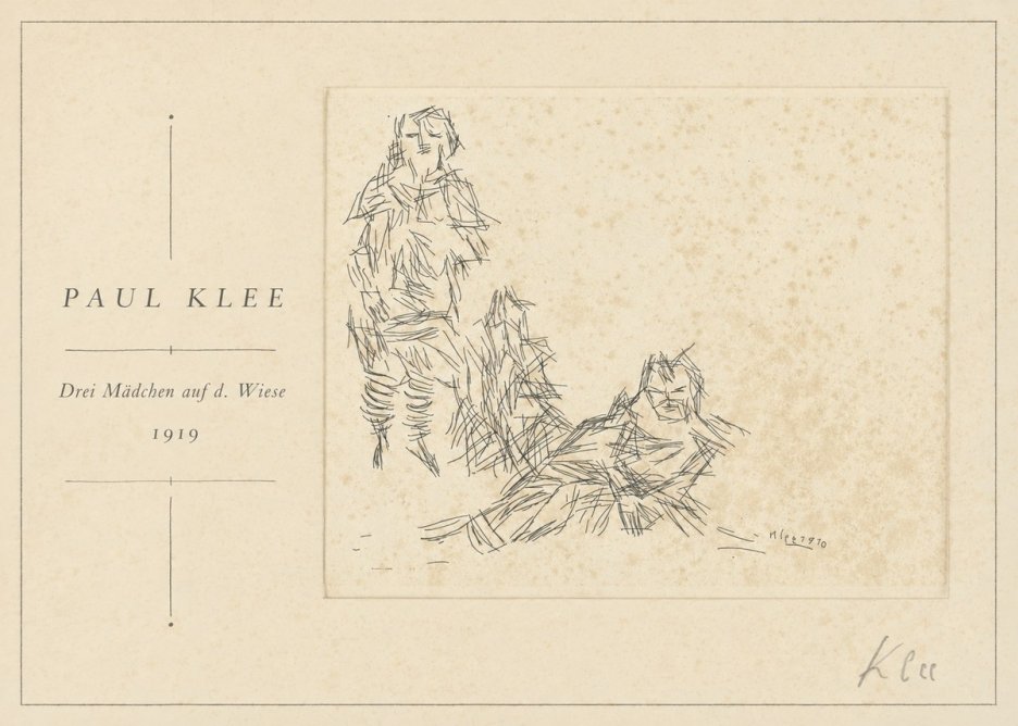 Paul Klee Drei Mädchen Auf D. Wiese No1 - Poszter