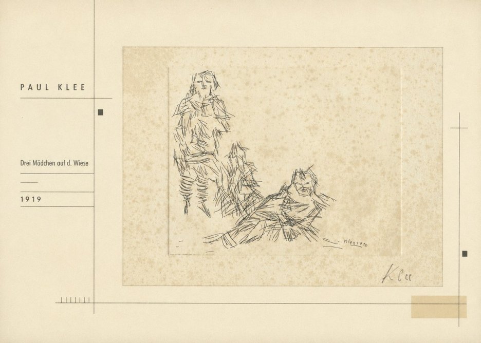 Paul Klee Drei Mädchen Auf D. Wiese No2 - Poszter