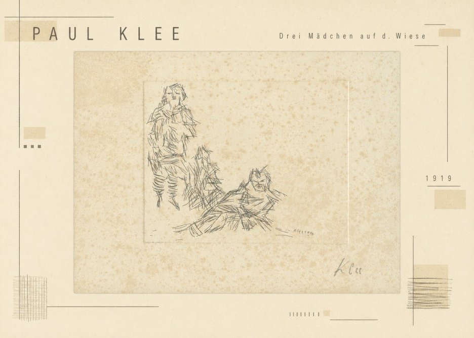 Paul Klee Drei Mädchen Auf D. Wiese No3 - Poszter