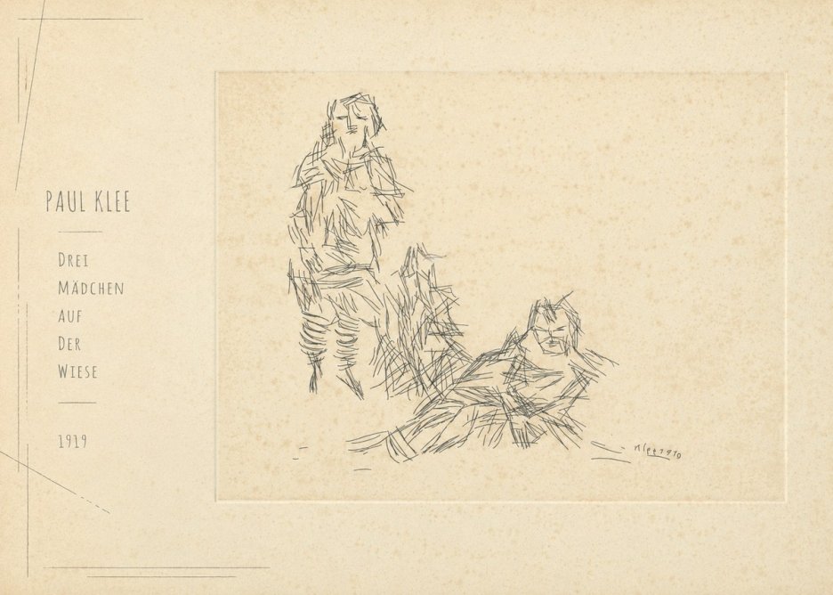 Paul Klee Drei Mädchen Auf D. Wiese No5 - Poszter