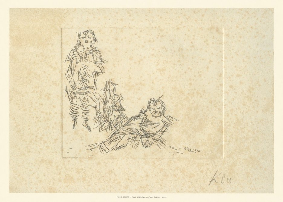 Paul Klee Drei Mädchen Auf D. Wiese No6 - Poszter