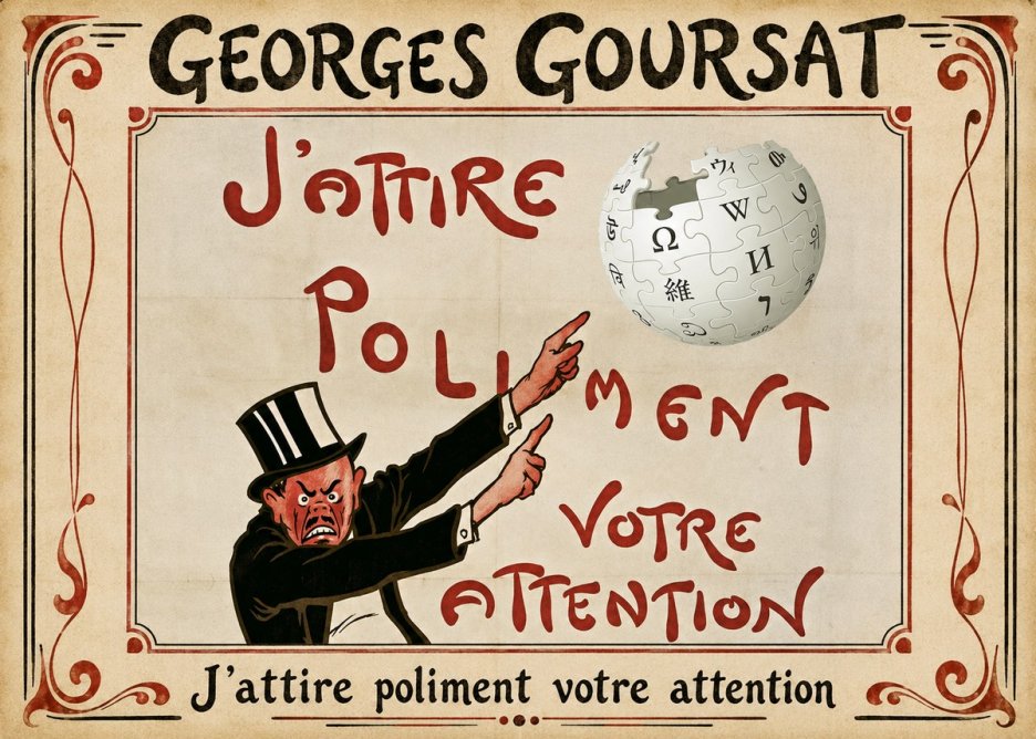 Georges Goursat J'attire Poliment Votre Attention No1 - Poszter
