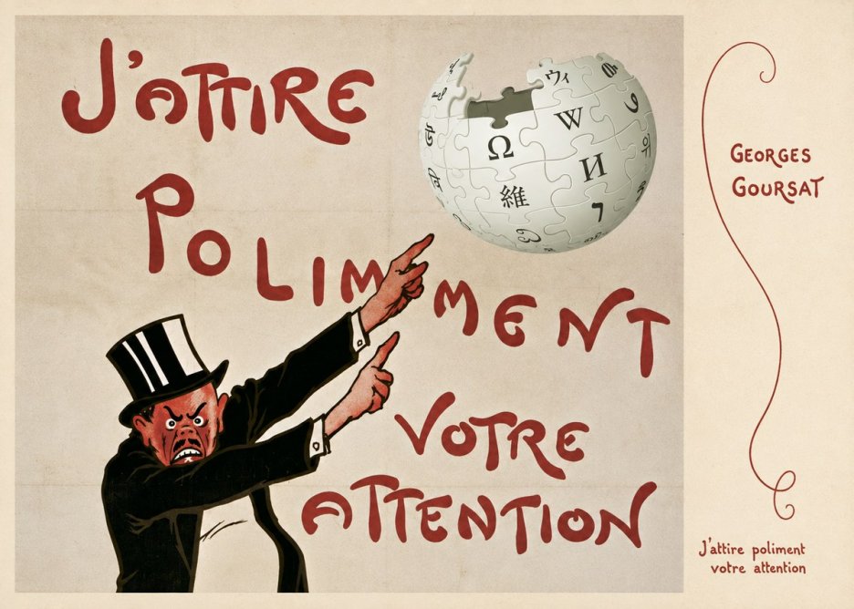 Georges Goursat J'attire Poliment Votre Attention No6 - Poszter