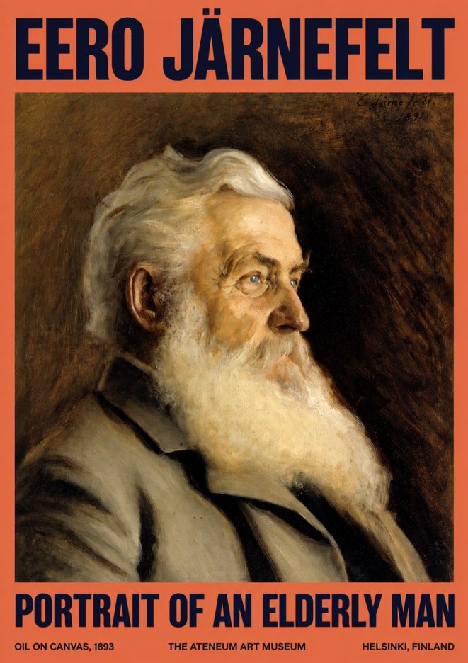 Eero Järnefelt Portrait of an Elderly Man No2 - Poszter