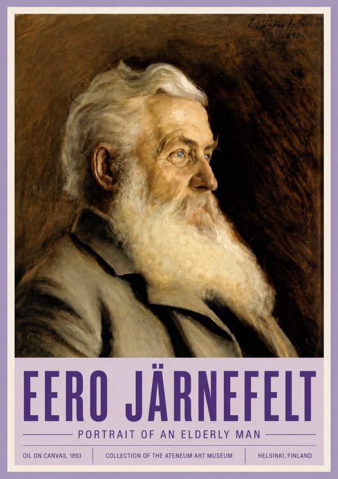 Eero Järnefelt Portrait of an Elderly Man No4 - Poszter