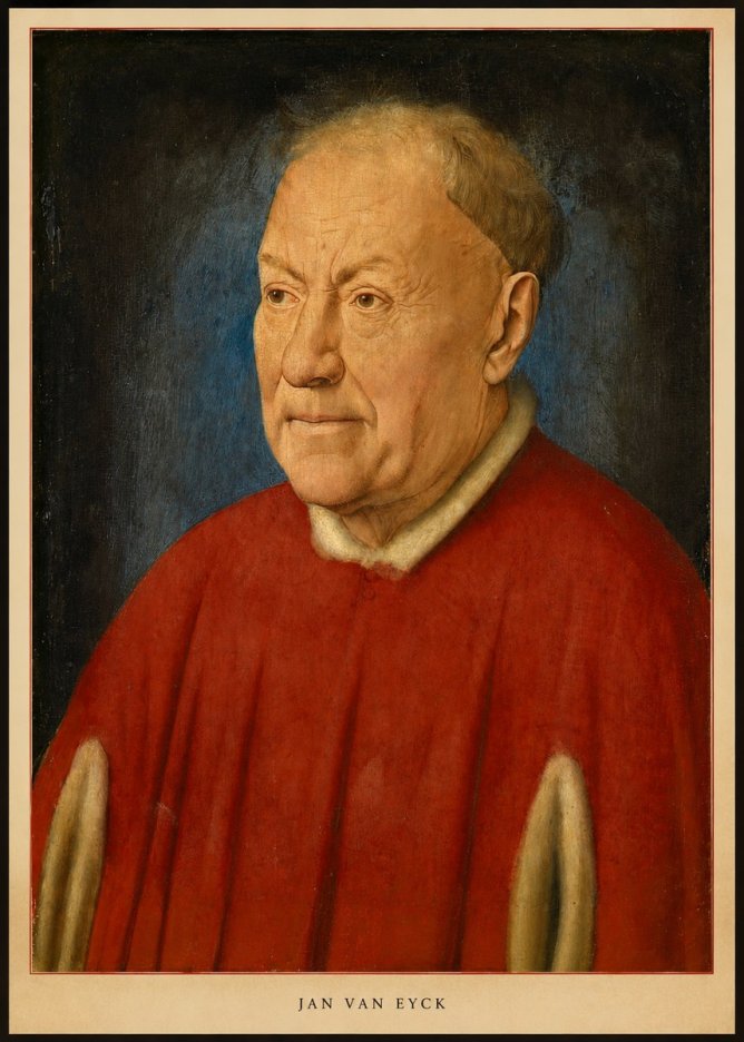 Jan van Eyck Portrait of a Man III No6 - Poszter