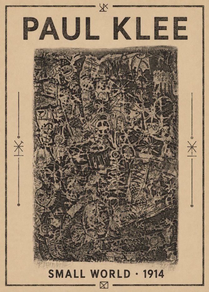 Paul Klee Small World No1 - Poszter
