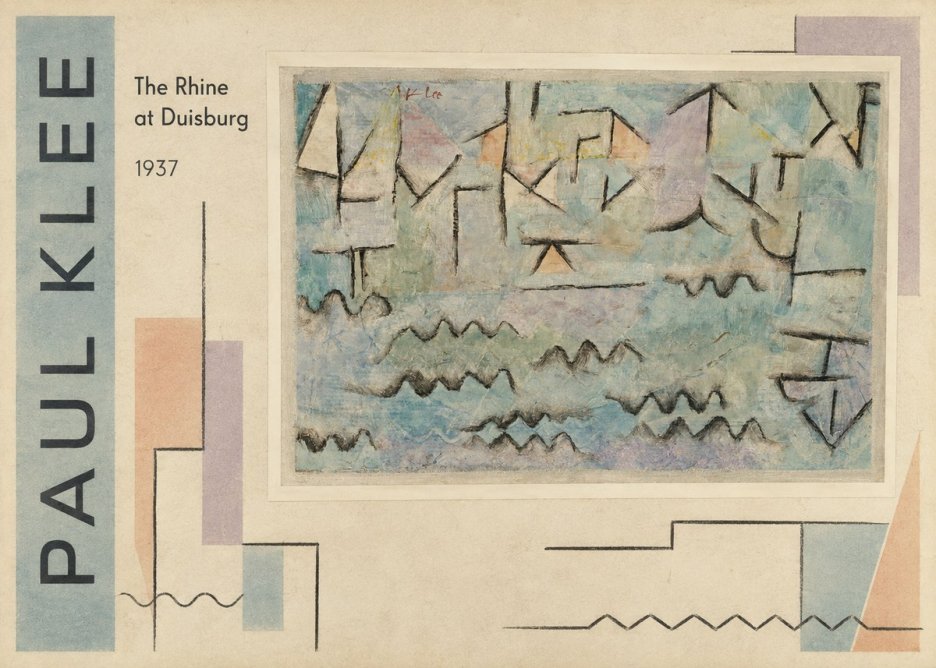 Paul Klee The Rhine at Duisburg No2 - Poszter