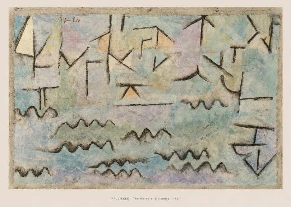 Paul Klee The Rhine at Duisburg No6 - Poszter