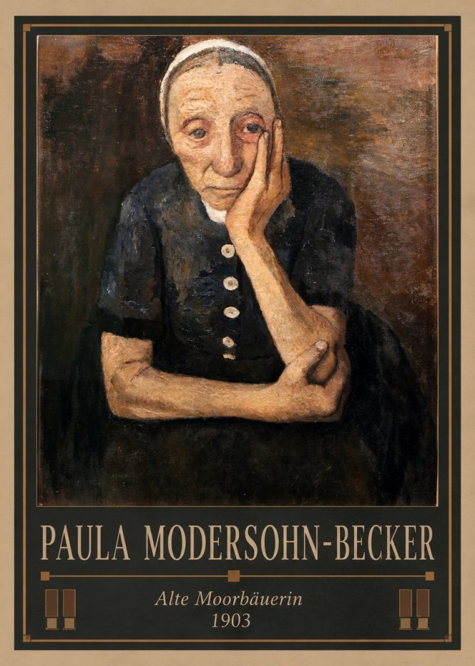 Paula Modersohn-Becker Alte Moorbäuerin No1 - Poszter