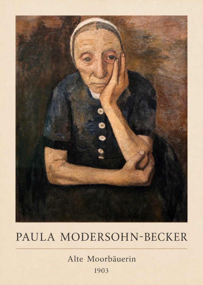 Paula Modersohn-Becker Alte Moorbäuerin No3 - Poszter