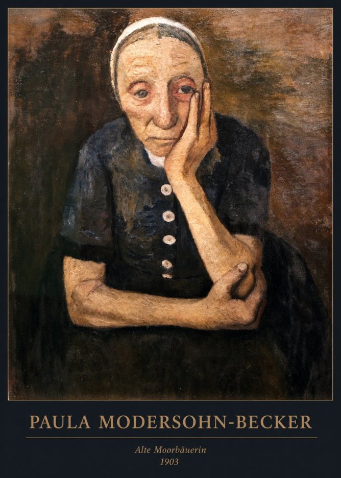 Paula Modersohn-Becker Alte Moorbäuerin No6 - Poszter