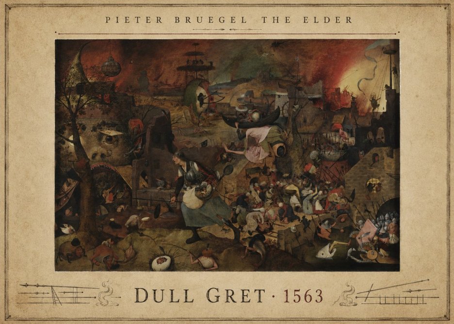 Pieter Bruegel Dull Gret III No4 - Poszter