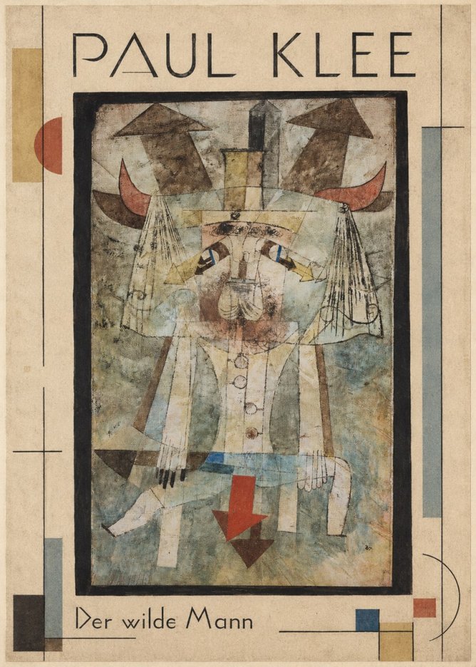 Paul Klee Der Wilde Mann No1 - Poszter