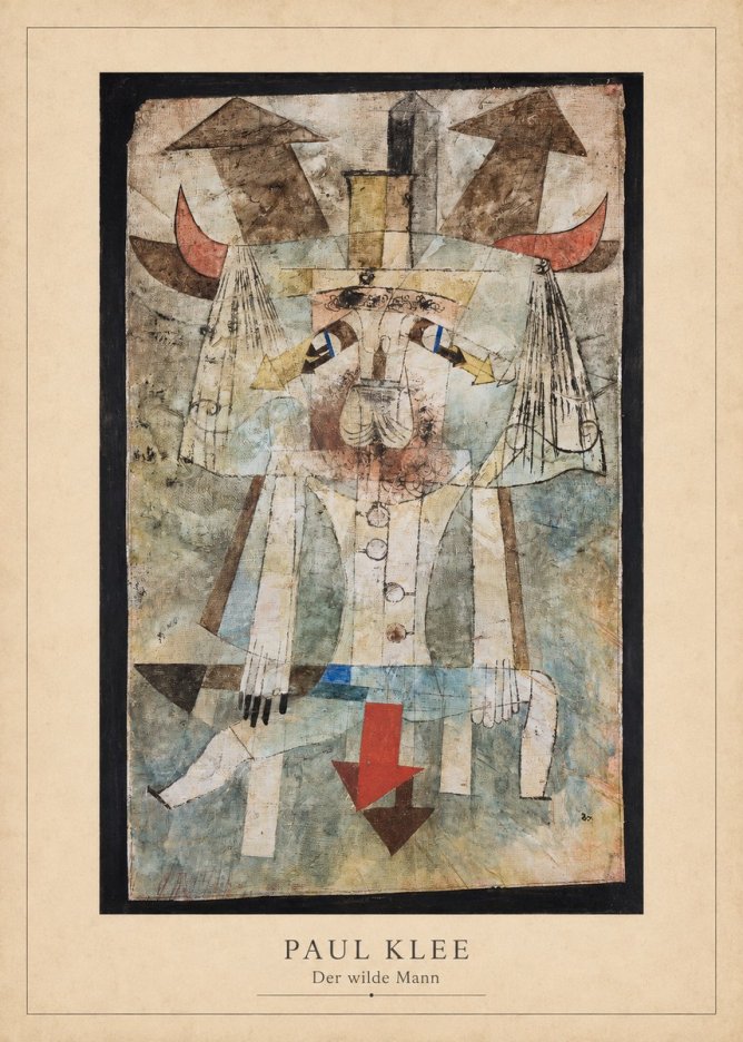 Paul Klee Der Wilde Mann No3 - Poszter
