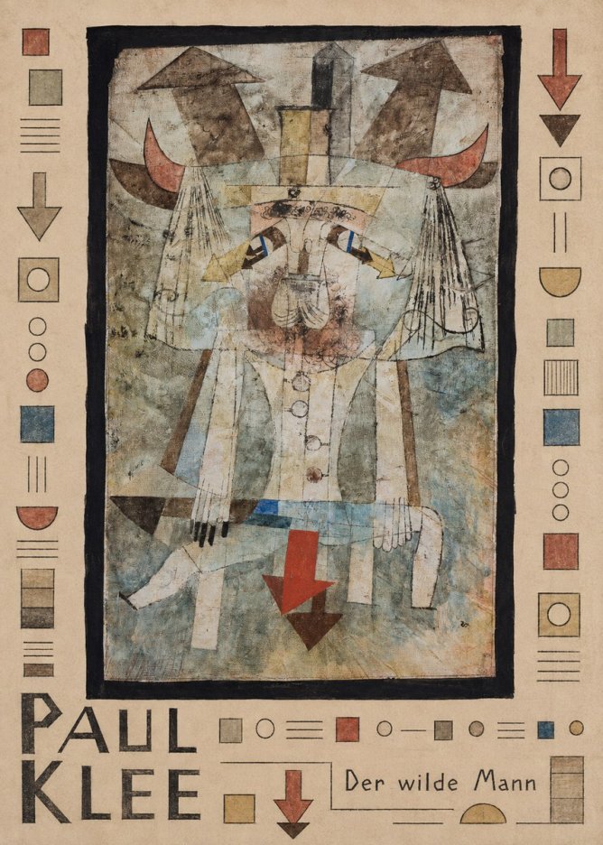Paul Klee Der Wilde Mann No4 - Poszter