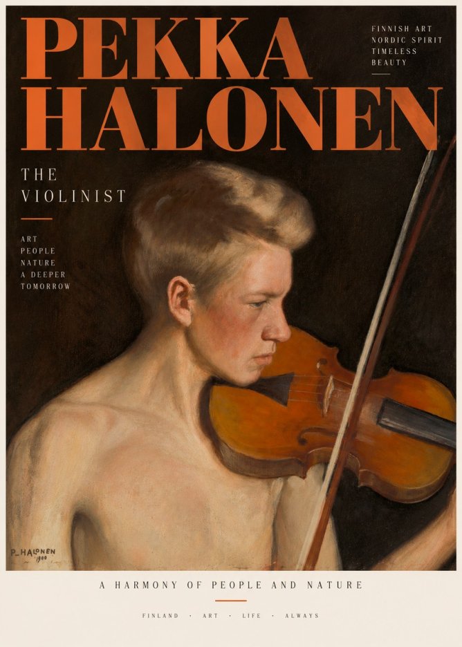 Pekka Halonen The Violinist No3 - Poszter