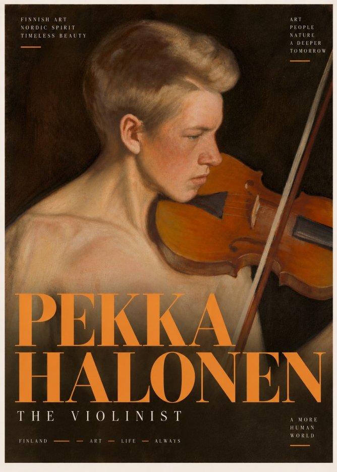 Pekka Halonen The Violinist No6 - Poszter