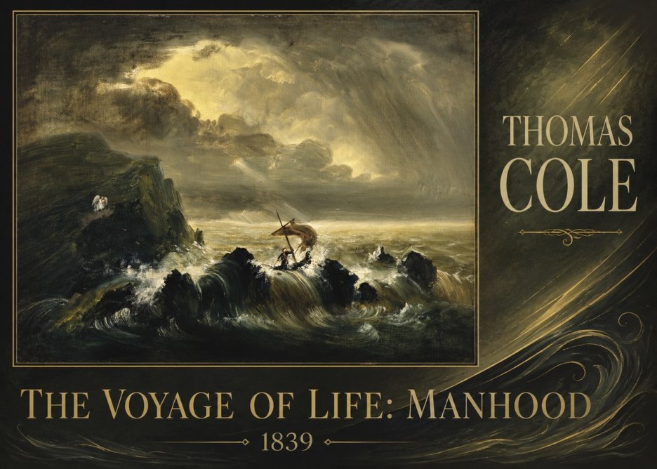 Thomas Cole The Voyage of Life: Manhood IV No2 - Poszter
