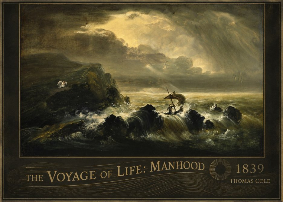 Thomas Cole The Voyage of Life: Manhood IV No6 - Poszter