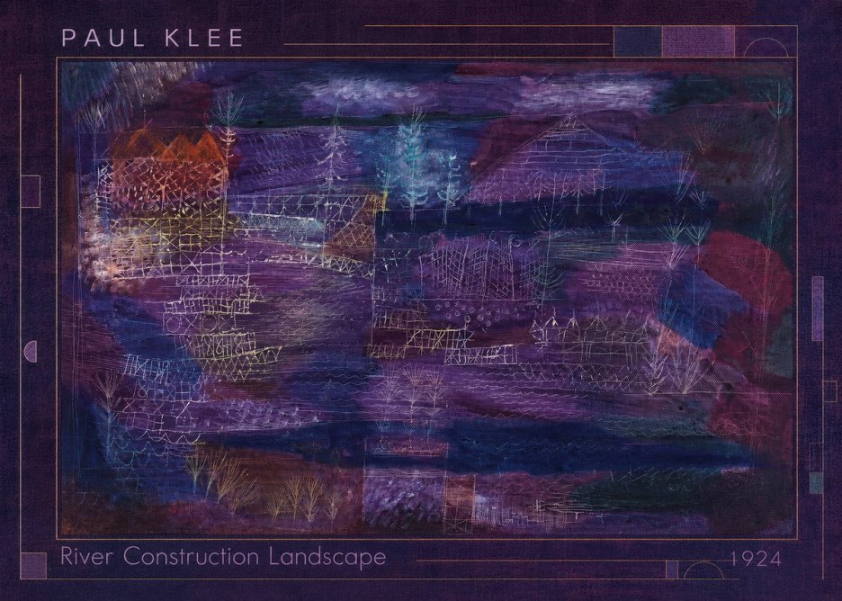 Paul Klee River Construction Landscape No1 - Poszter