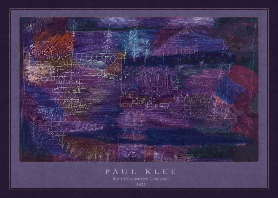 Paul Klee River Construction Landscape No4 - Poszter