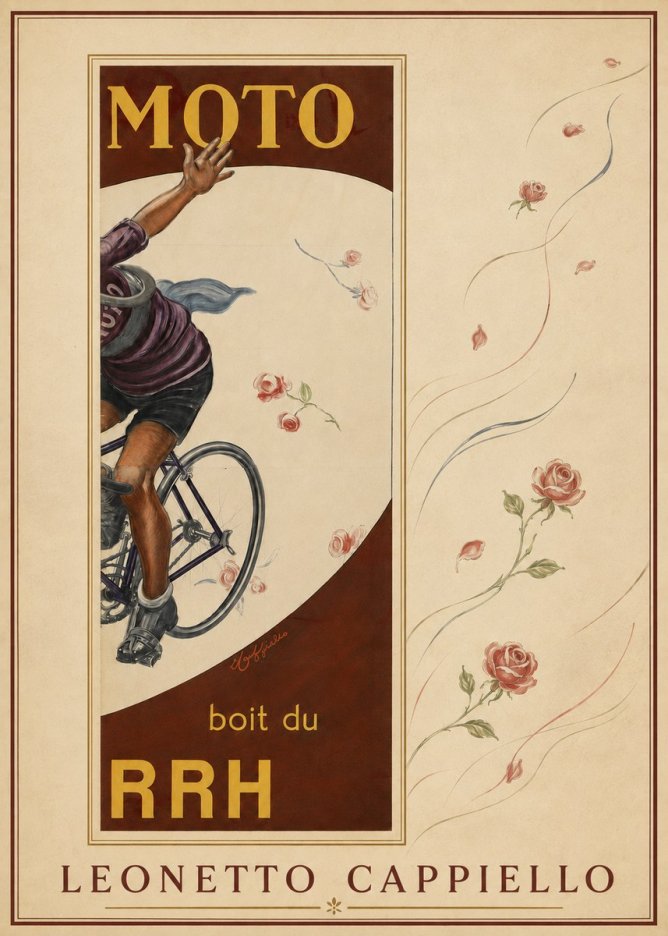 Leonetto Cappiello Moto Rrh No5 - Poszter