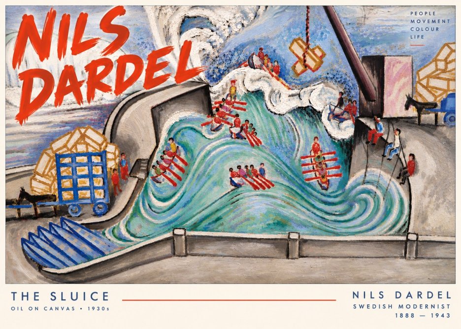 Nils Dardel The Sluice No6 - Poszter