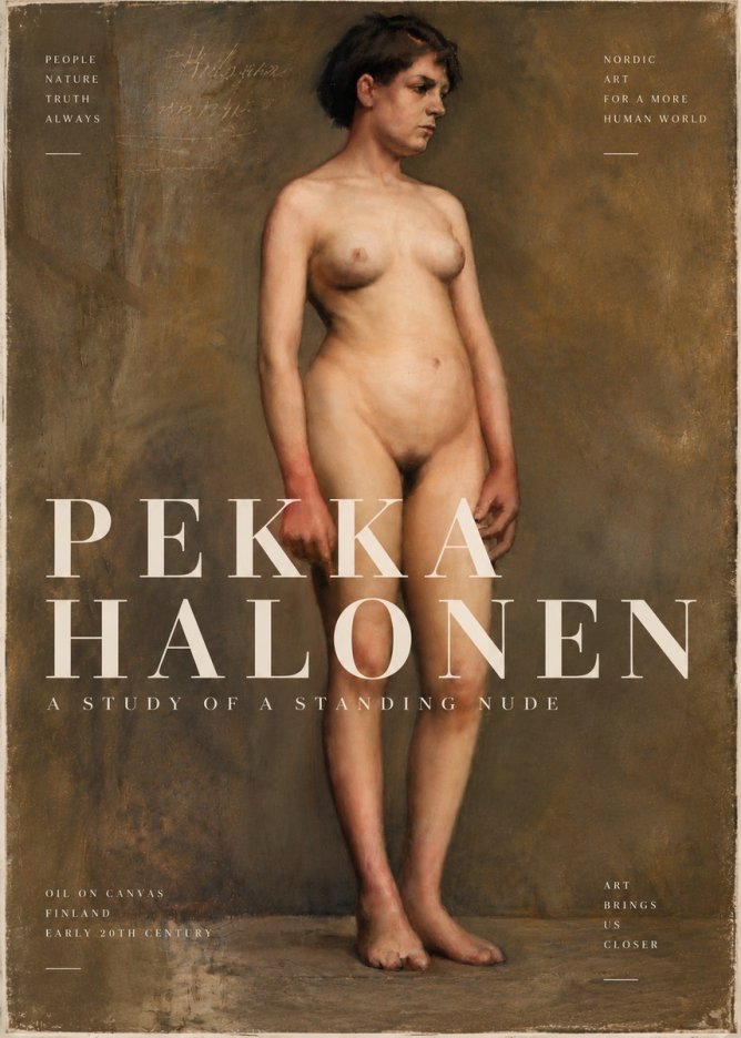 Pekka Halonen A Study of a Standing Nude No6 - Poszter