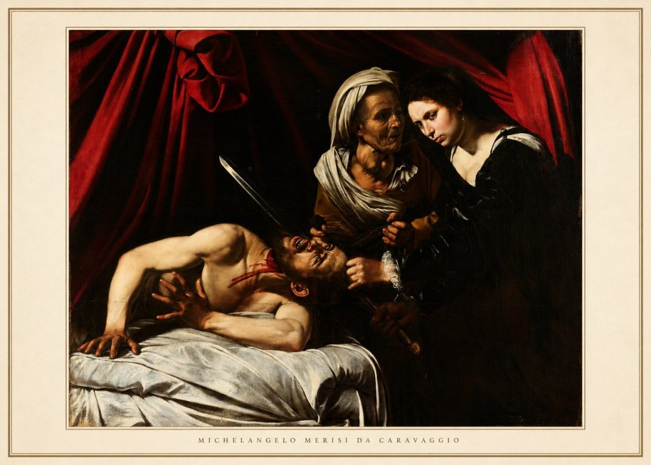 Michelangelo Merisi da Caravaggio Judith Beheading Holofernes III No4 - Poszter