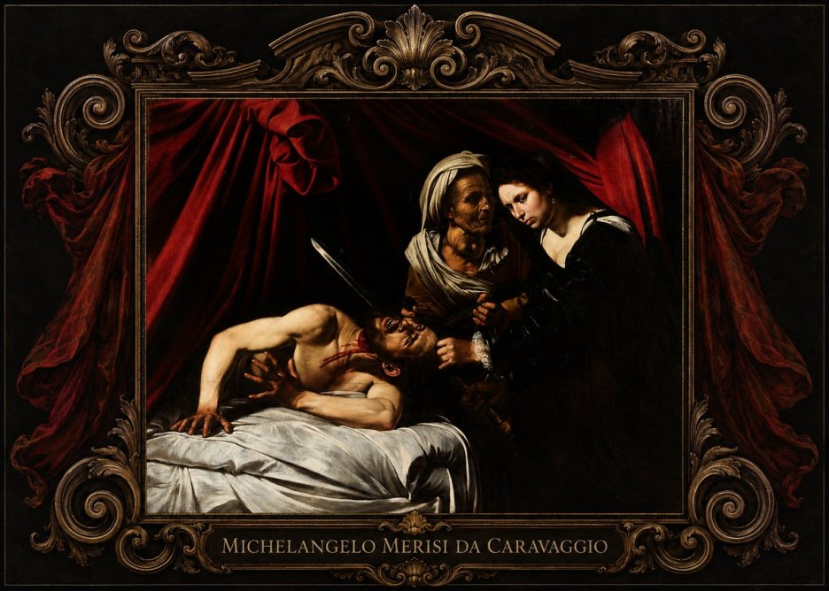 Michelangelo Merisi da Caravaggio Judith Beheading Holofernes III No5 - Poszter