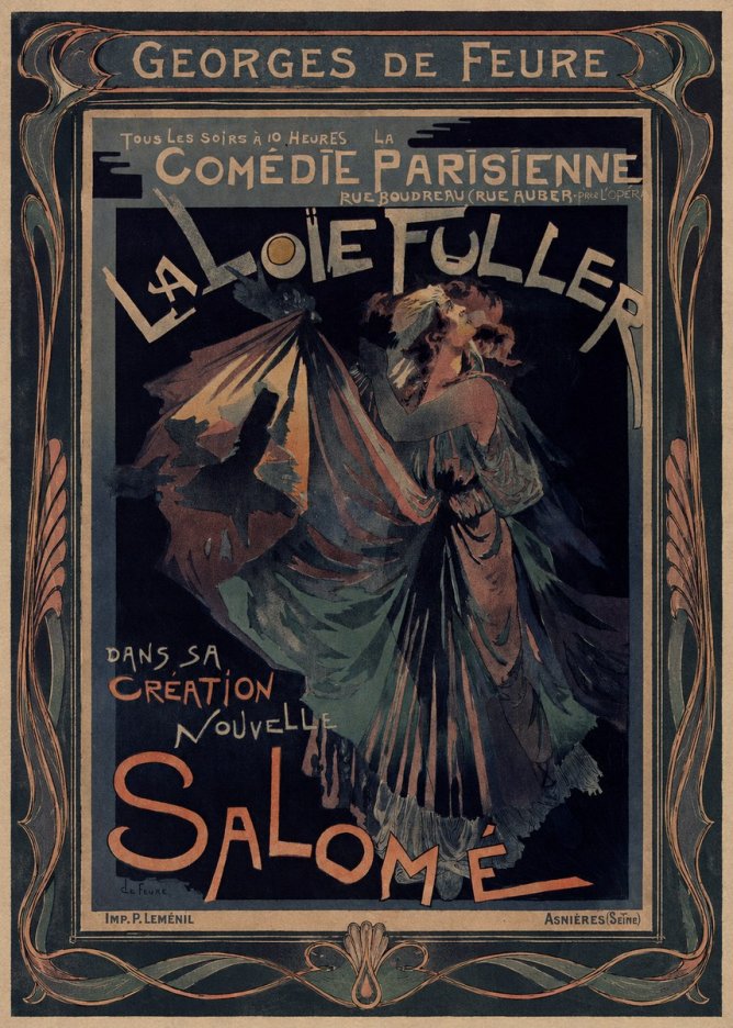 Georges de Feure La Loïe Fuller - Salomé III No1 - Poszter
