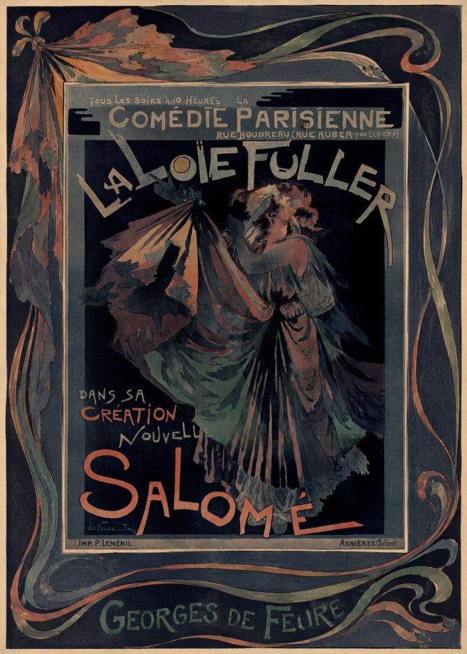 Georges de Feure La Loïe Fuller - Salomé III No2 - Poszter
