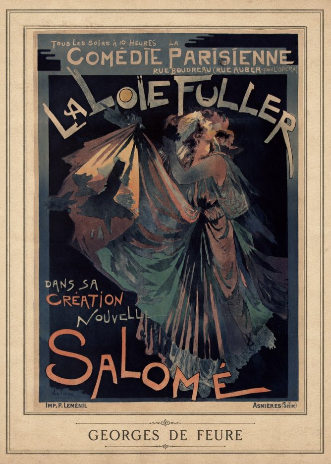 Georges de Feure La Loïe Fuller - Salomé III No3 - Poszter